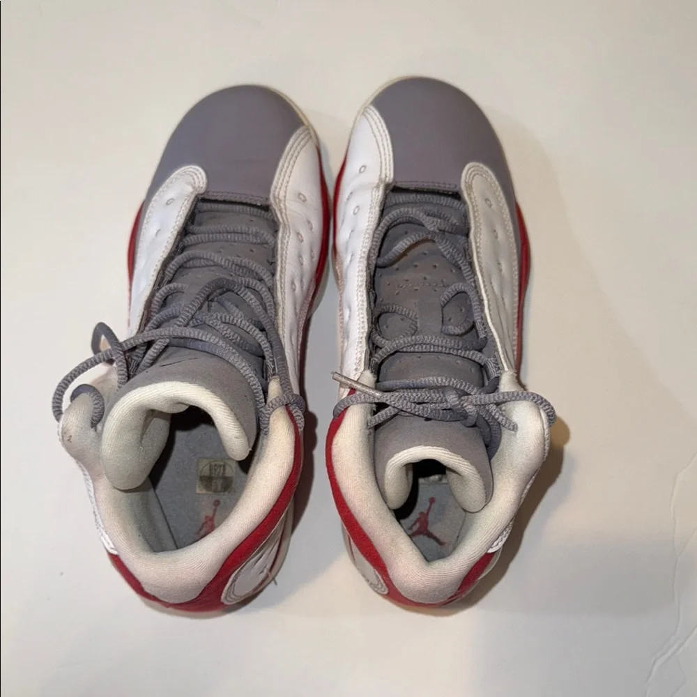 Jordan Gray and Red Athletic Sneakers - Picture 1 of 5